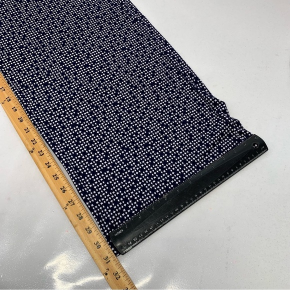 Chico 2 Pants Large Easywear Wide Leg  Pull On Navy White Abstract Boho Travel - Picture 10 of 10